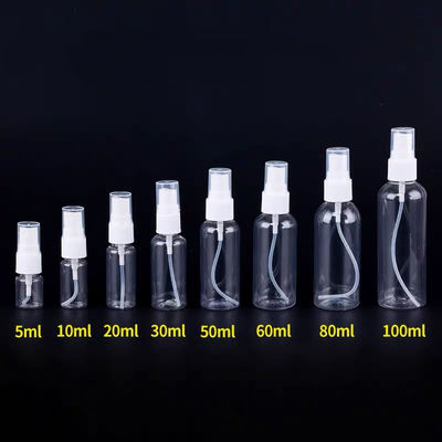 Nachfüllbare klare Plastikspray-Pumpflasche, Sprühflasche der Pumpen-50ml für Skincare-Wasser