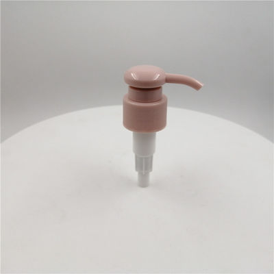 Rosa freie tragbare 24mm Lotions-Pumpe der Farbebpa versah Schließung mit Rippen