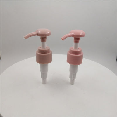 Rosa freie tragbare 24mm Lotions-Pumpe der Farbebpa versah Schließung mit Rippen