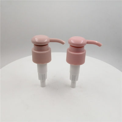 Rosa freie tragbare 24mm Lotions-Pumpe der Farbebpa versah Schließung mit Rippen