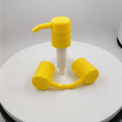 Teller-Seifenspender-Pumpen-gelbe Farbe des Rost-Beweis-Plastik-28mm