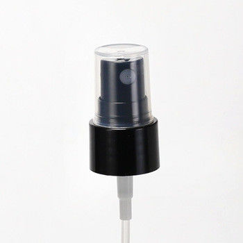 Schwarzer mit Rippen versehener SGS bescheinigen 18mm feinen Nebel-Sprüher für kosmetische Flasche