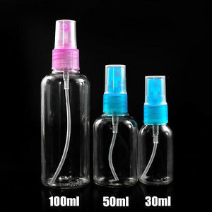 Multi transparente Plastikspray-Pumpflasche des Gebrauchs-100ml für Make-up