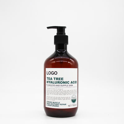 Transparentes leeres HAUSTIER Hersteller-Wholesale Brown Grays 500ml Plastikshampoo-Flasche mit Pumpen-Kappe