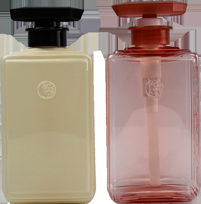 Druck HAUSTIER 500ml der klaren leeren quadratischen Lotions-Pumpflasche für Shampoo-und Conditioner-Flaschen