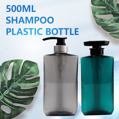 Druck HAUSTIER 250ml der klaren leeren quadratischen Lotions-Pumpflasche für Shampoo-und Conditioner-Flaschen