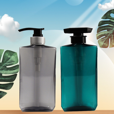 Druck HAUSTIER 250ml der klaren leeren quadratischen Lotions-Pumpflasche für Shampoo-und Conditioner-Flaschen